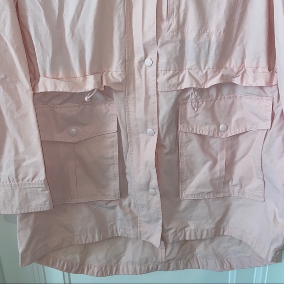 J Crew Perfect Rain Jacket Blush Pink - Picture 5 of 8